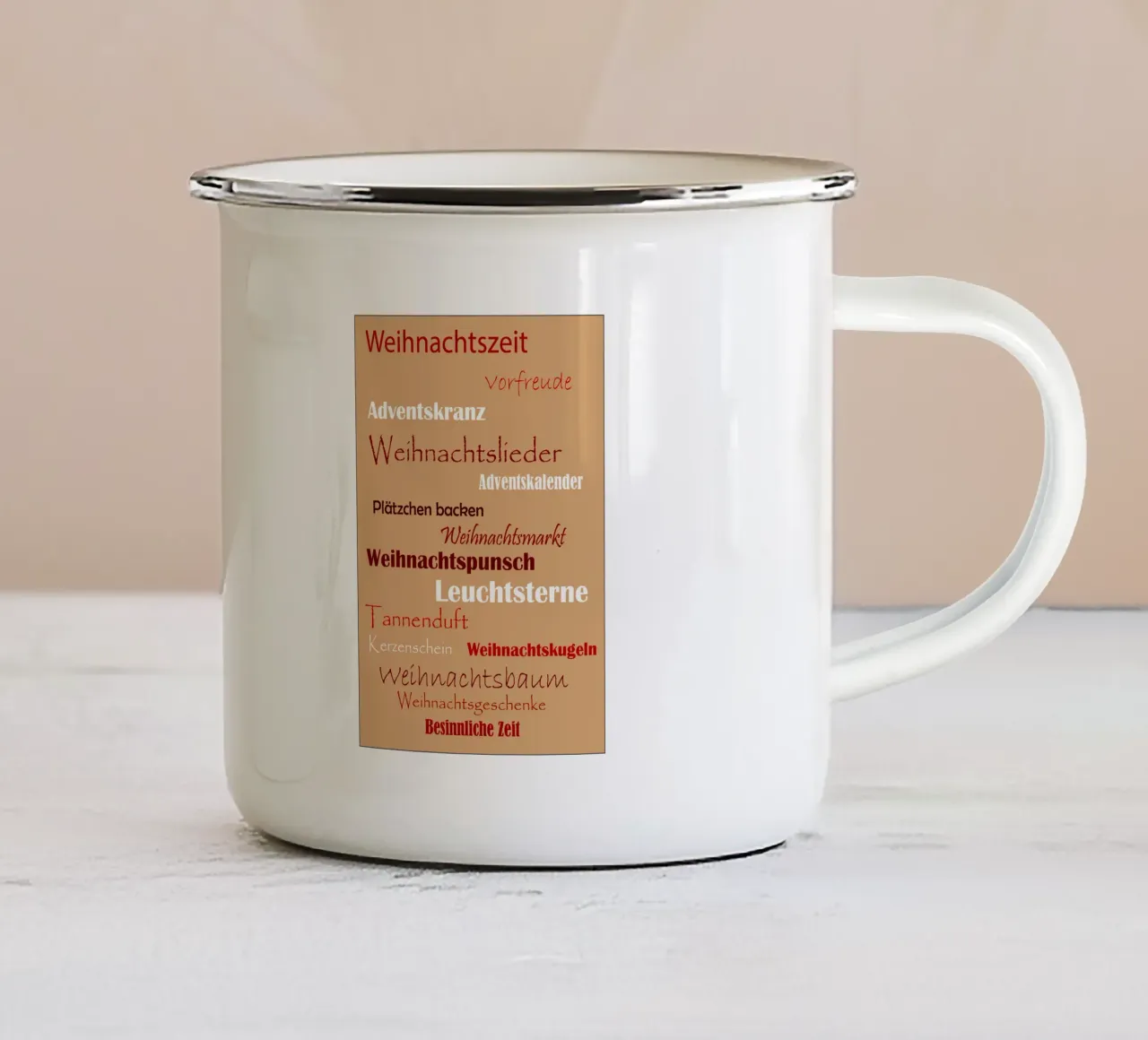 Natale tazza in smalto da SunflowerDE