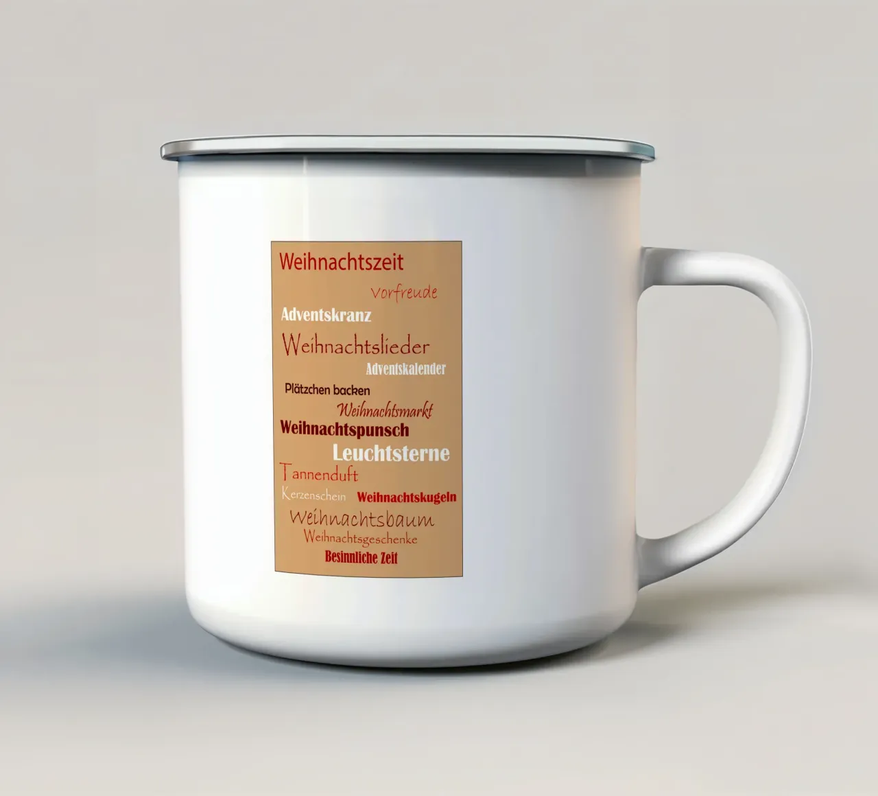 Natale tazza in smalto da SunflowerDE