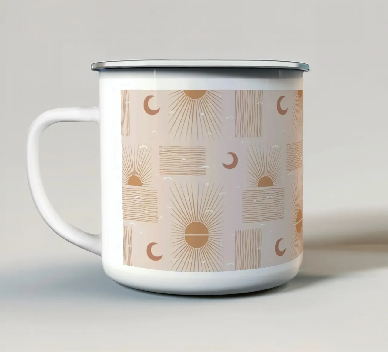 Luna di fard tazza in smalto da Orara Studio