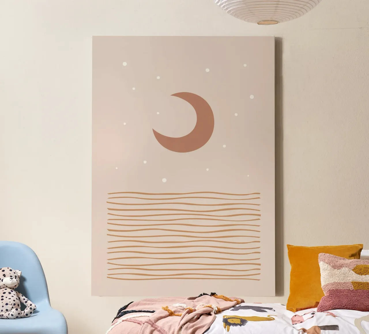 Blozende maan canvas van Orara Studio