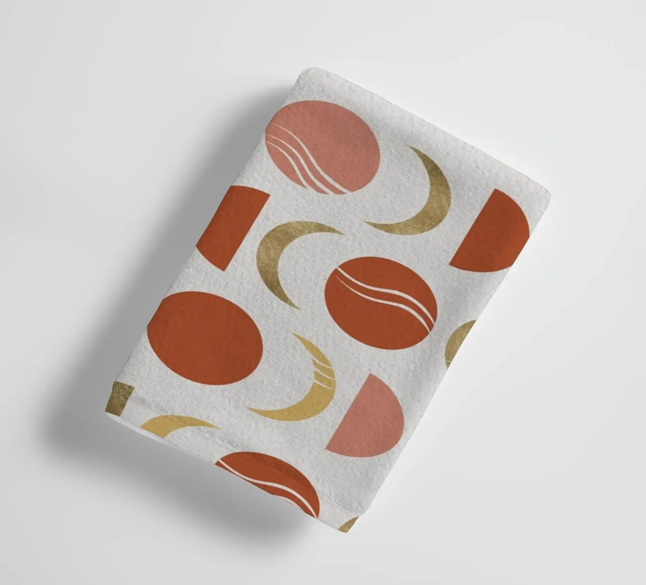 Bohemian Moon Phases towel by Orara Studio