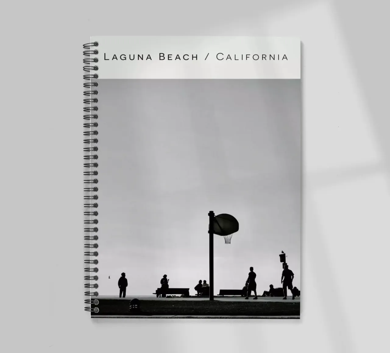Laguna Beach B&W spiral notebook by In Full Color