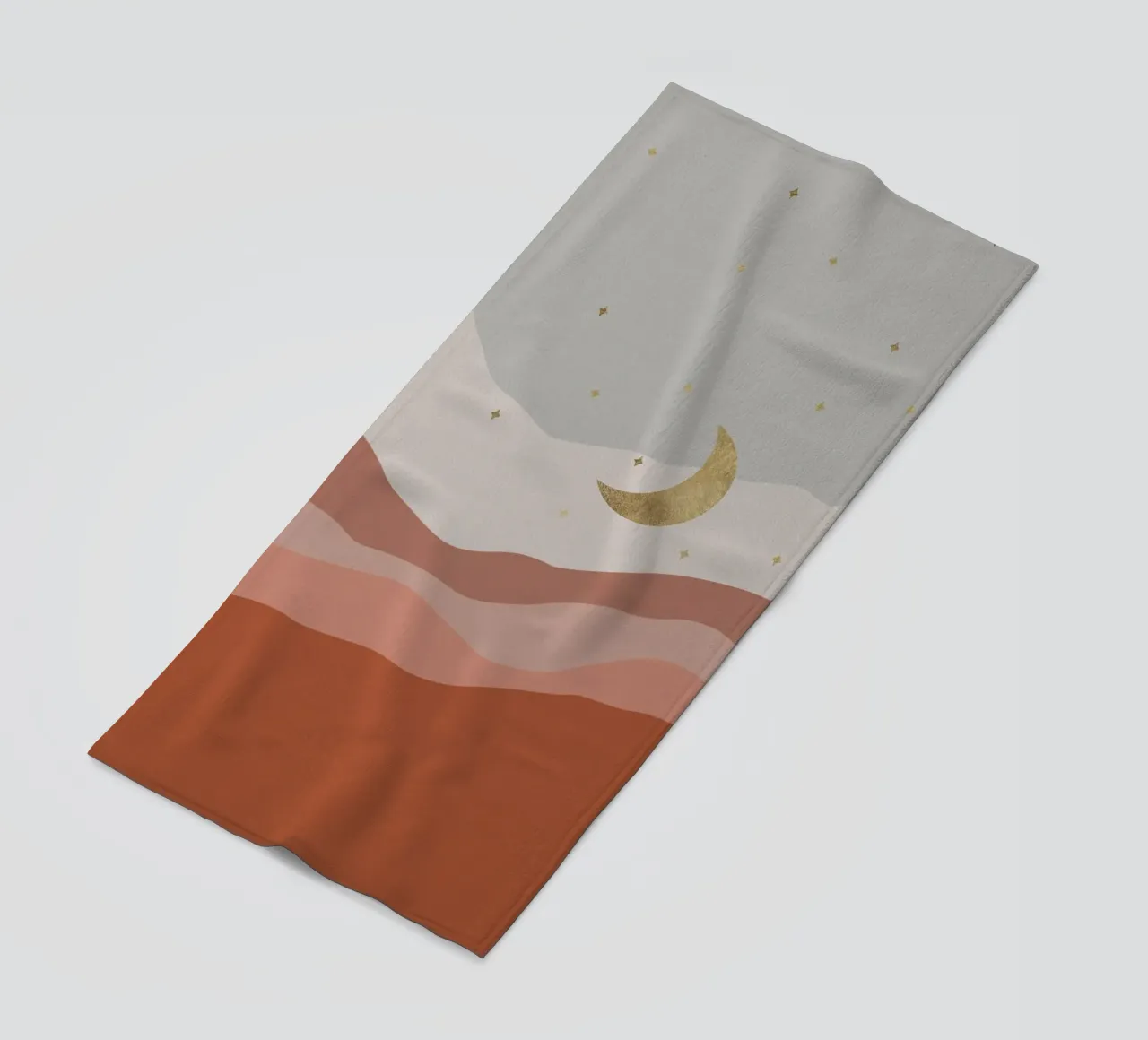 Bohemian Moon beach towel by Orara Studio