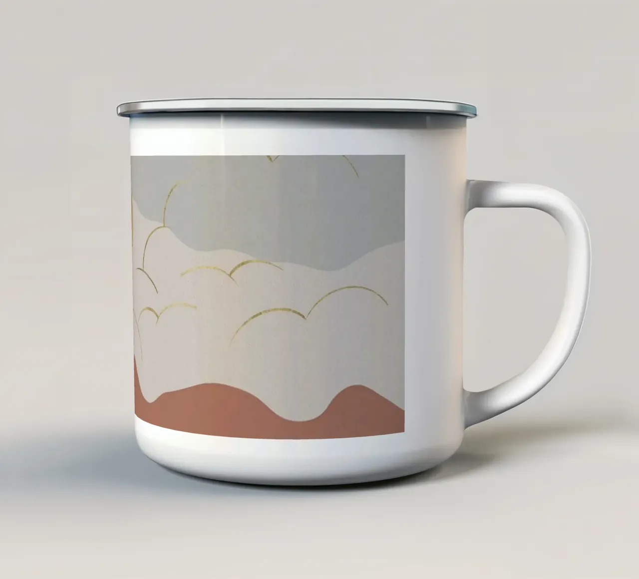Sole di Boemia tazza in smalto da Orara Studio
