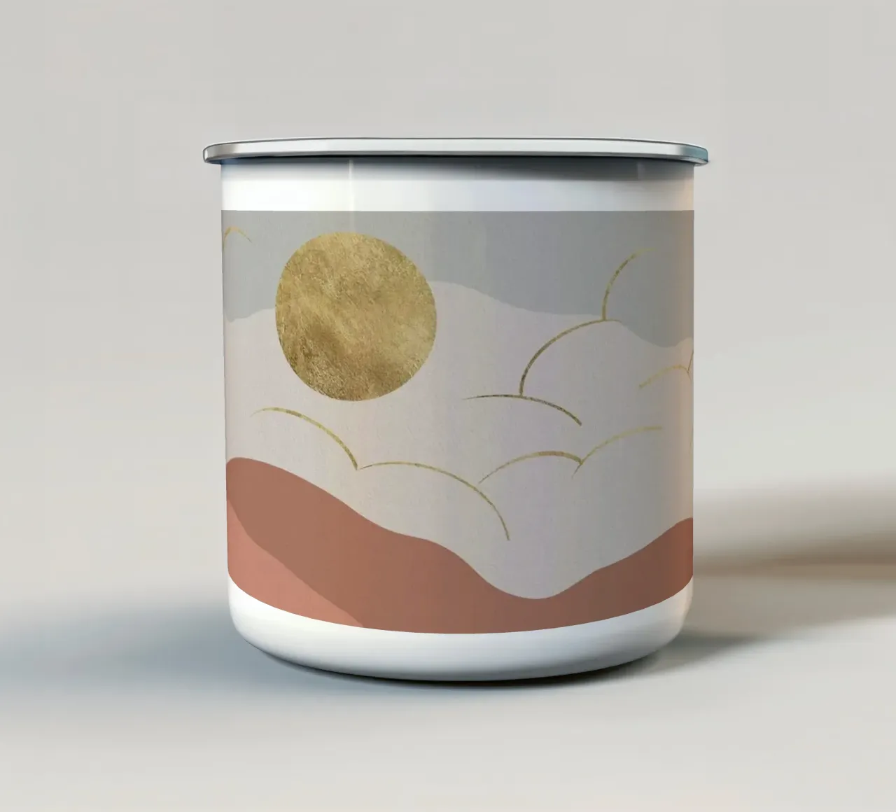 Sole di Boemia tazza in smalto da Orara Studio