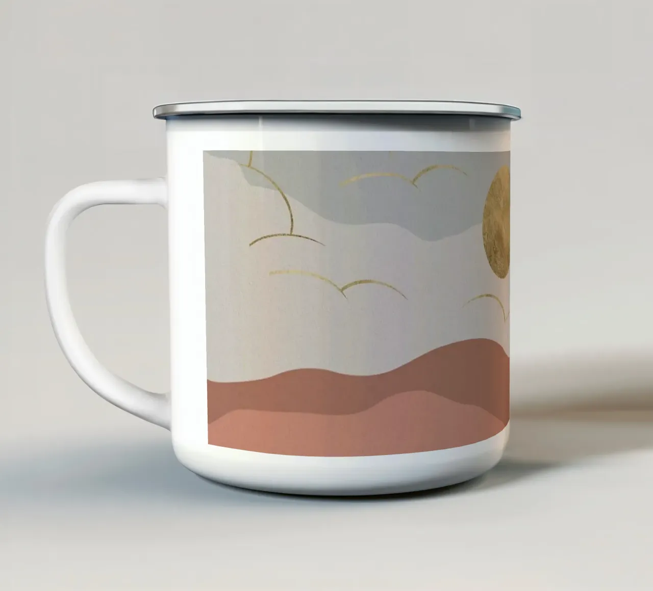 Sole di Boemia tazza in smalto da Orara Studio