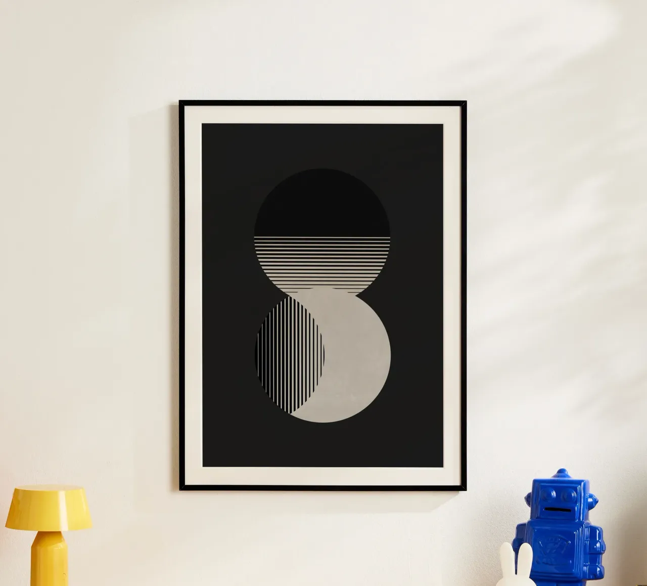 Cerchio Sole e Luna in bianco e nero carta hahnemühle da Orara Studio
