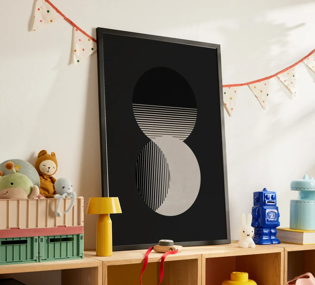 Cerchio Sole e Luna in bianco e nero carta hahnemühle da Orara Studio