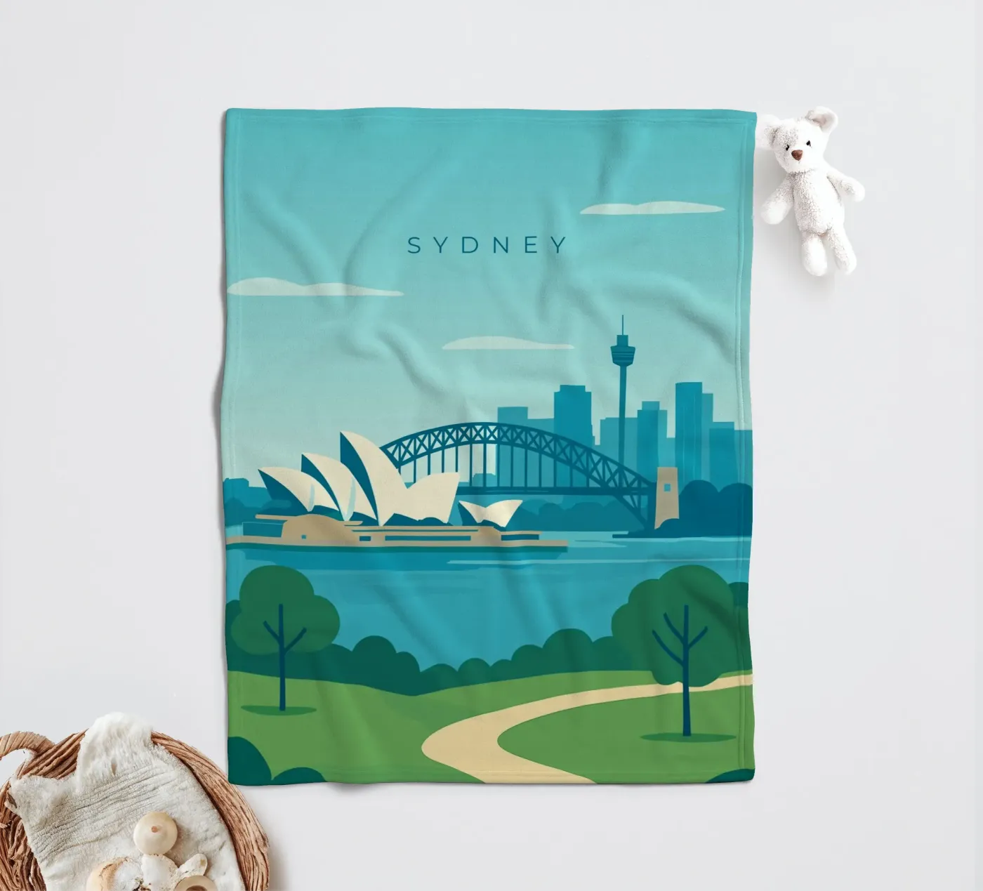 Sydney coperta in pile da minimalist designs