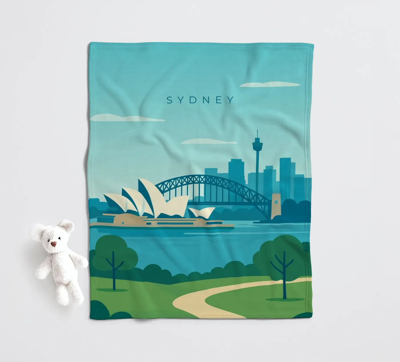 Sydney coperta in pile da minimalist designs