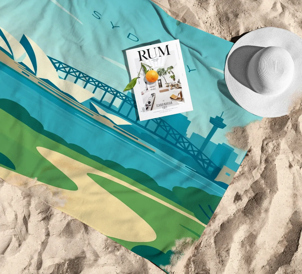 Sydney telo mare da minimalist designs