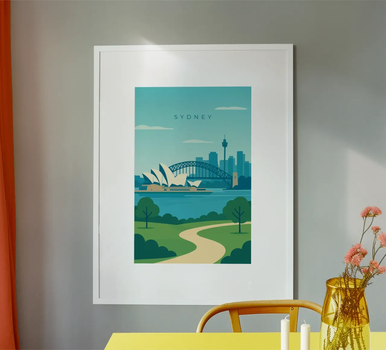 Sydney poster van minimalist designs