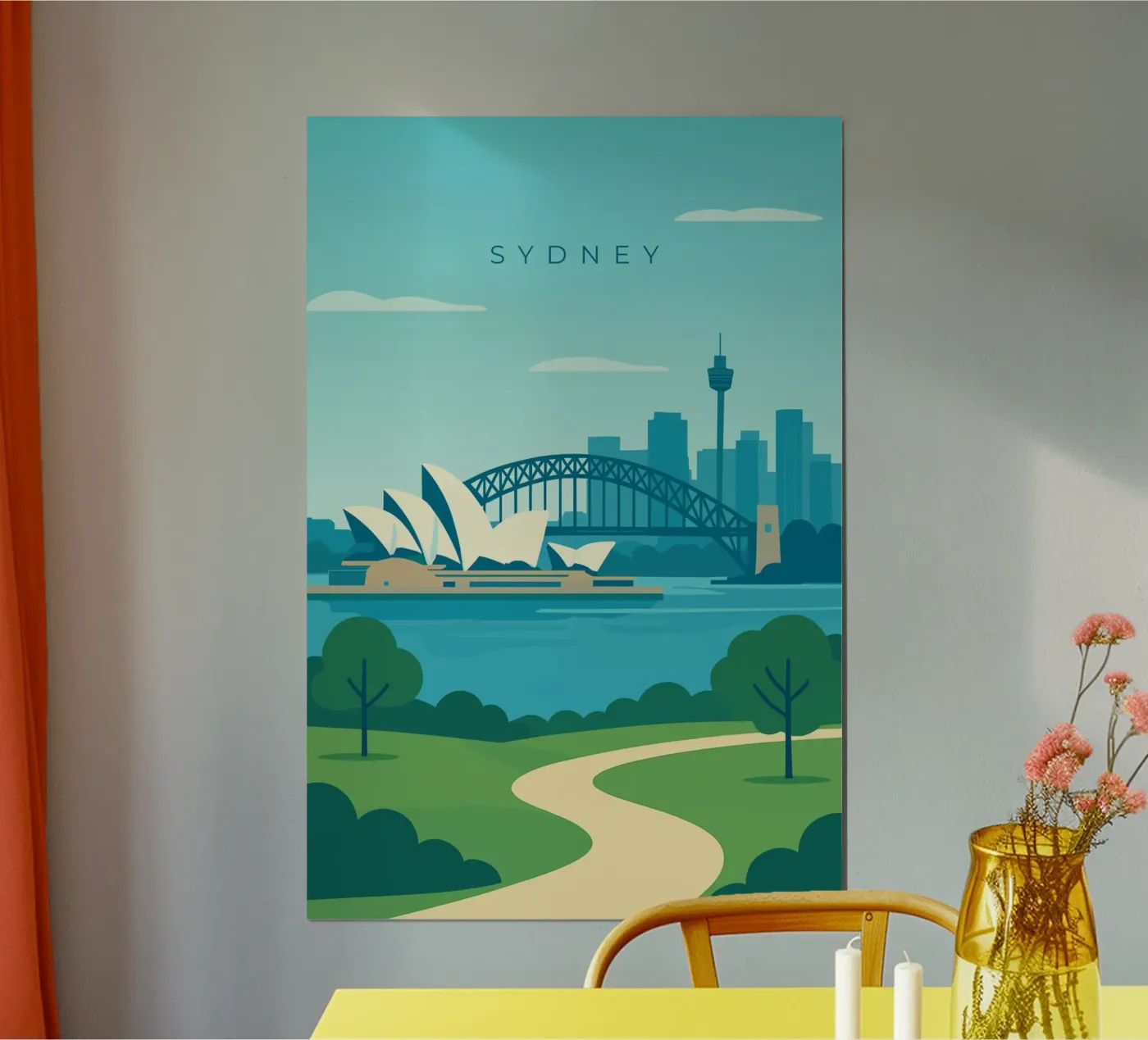 Sydney poster van minimalist designs