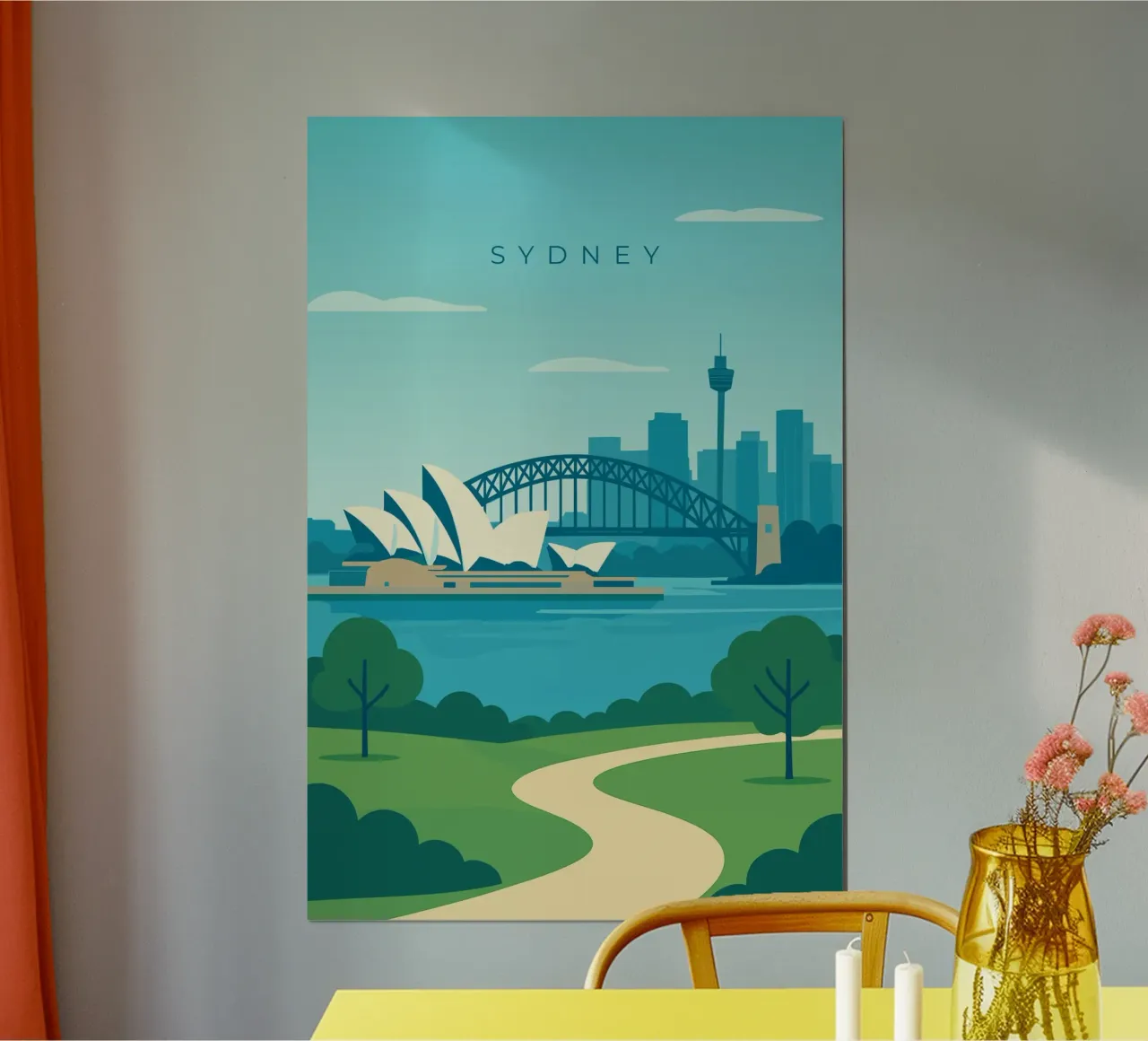Sydney poster van minimalist designs