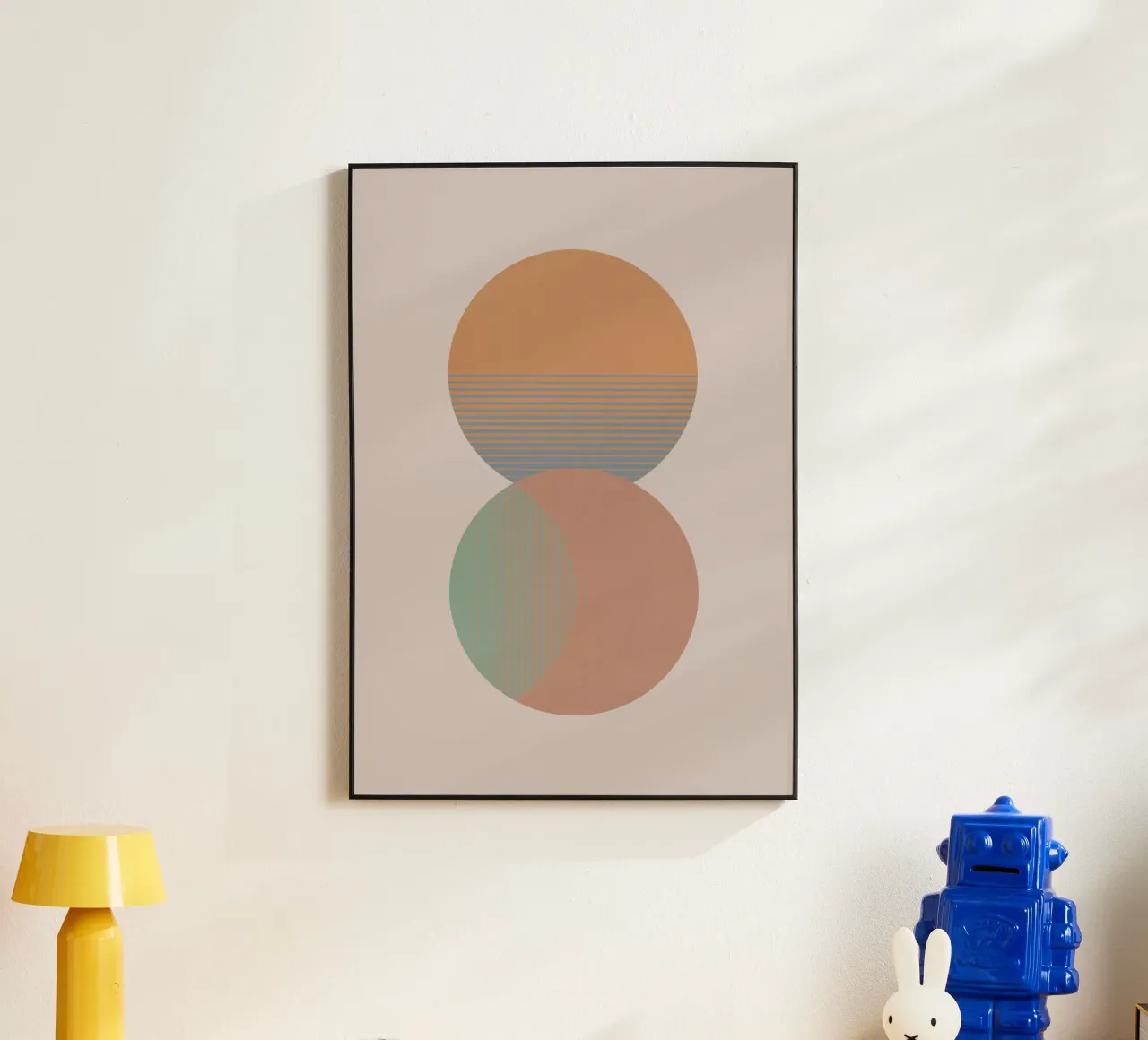 Cerchio Sole e Luna Colore alluminio dibond da Orara Studio