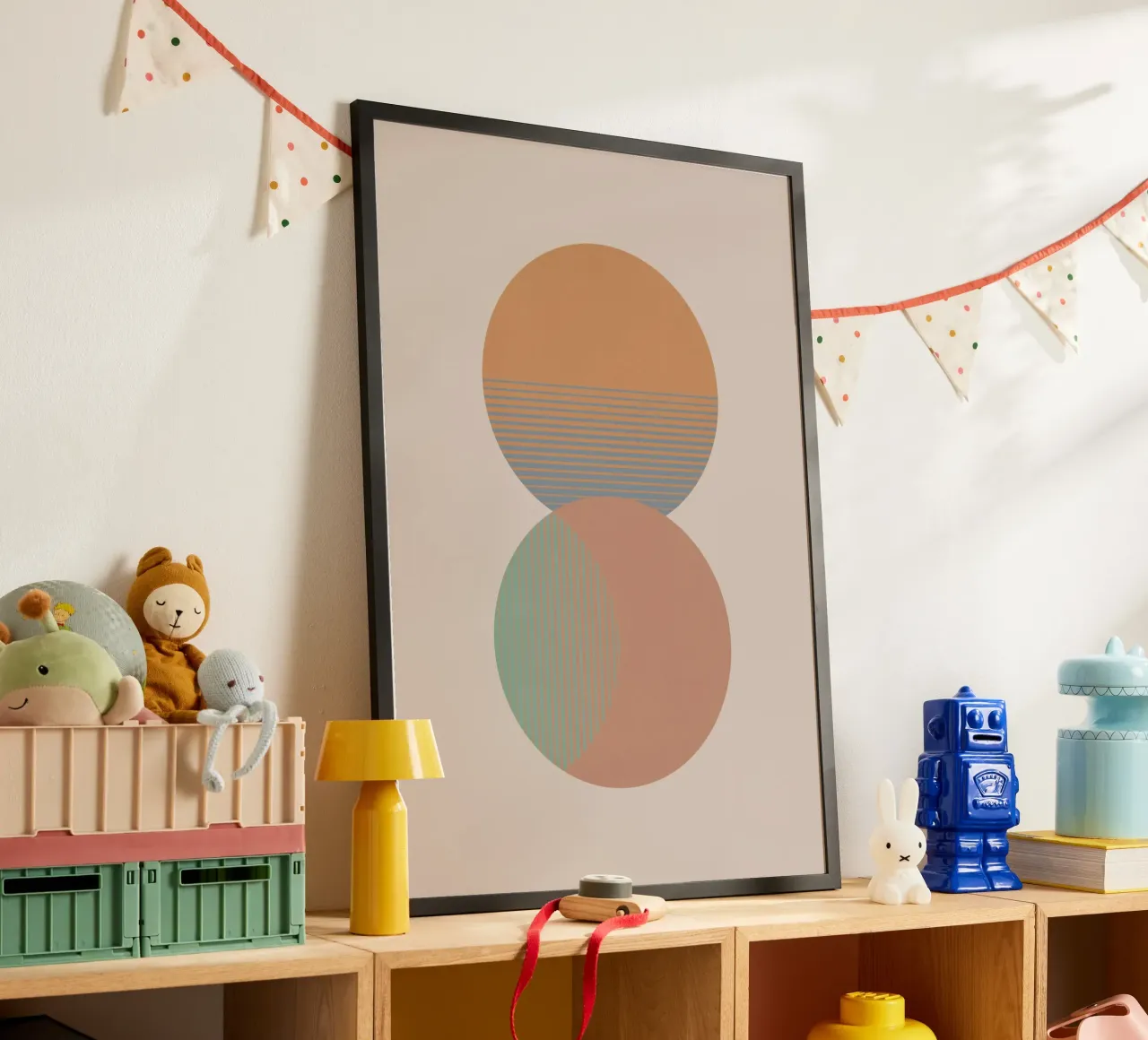 Cerchio Sole e Luna Colore poster da Orara Studio