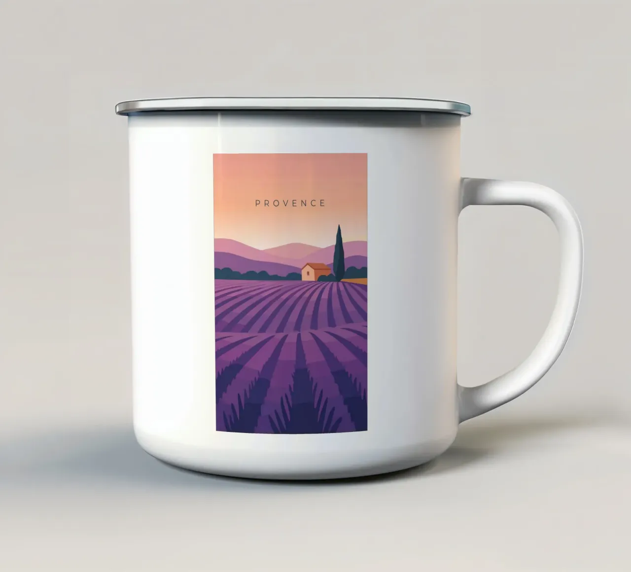 Provence tazza in smalto da minimalist designs