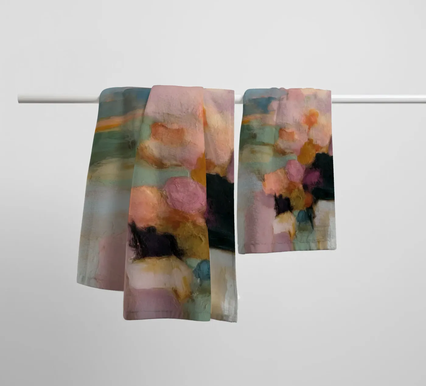 Block fields Harmony badhanddoek van Carina Pop & Pastell