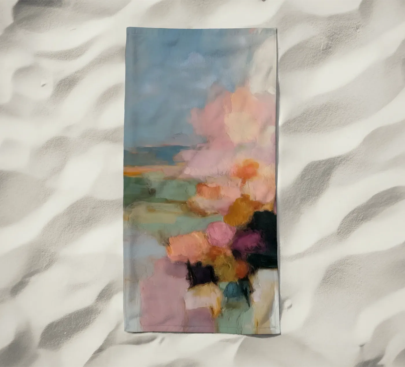 Block fields Harmony strandhanddoek van Carina Pop & Pastell