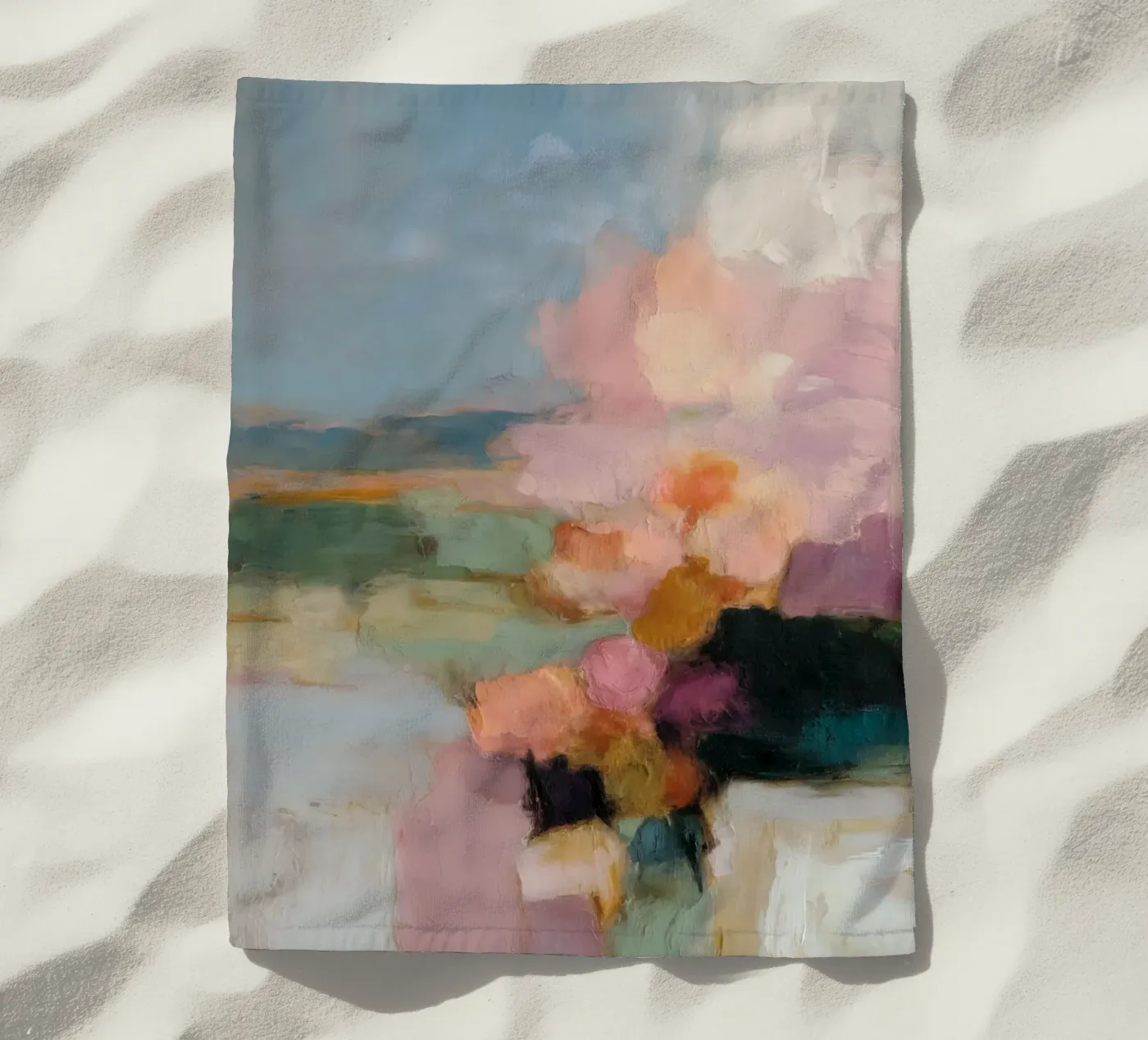 Block fields Harmony strandhanddoek van Carina Pop & Pastell