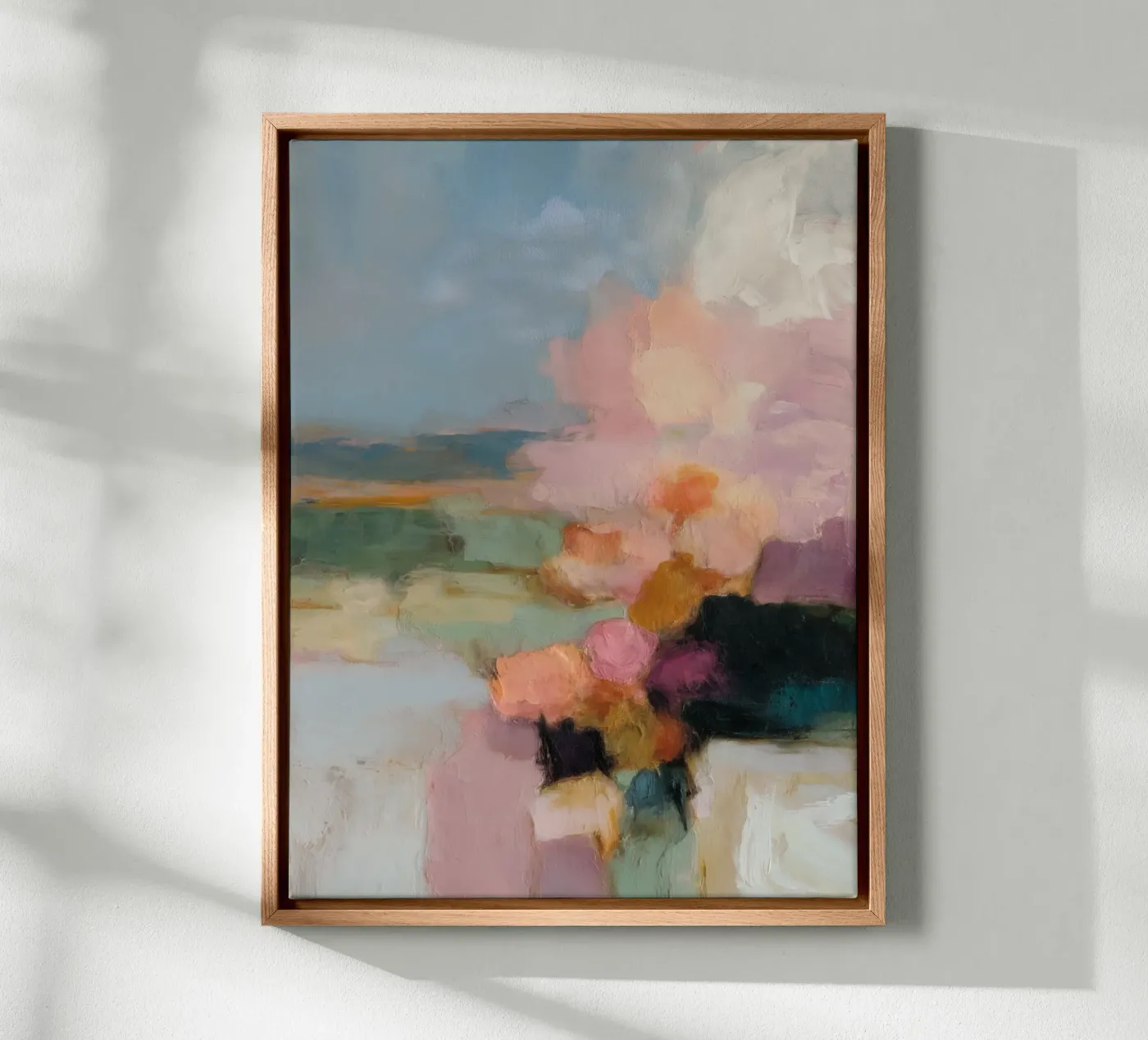 Blokvelden Harmonie canvas van Carina Pop & Pastell