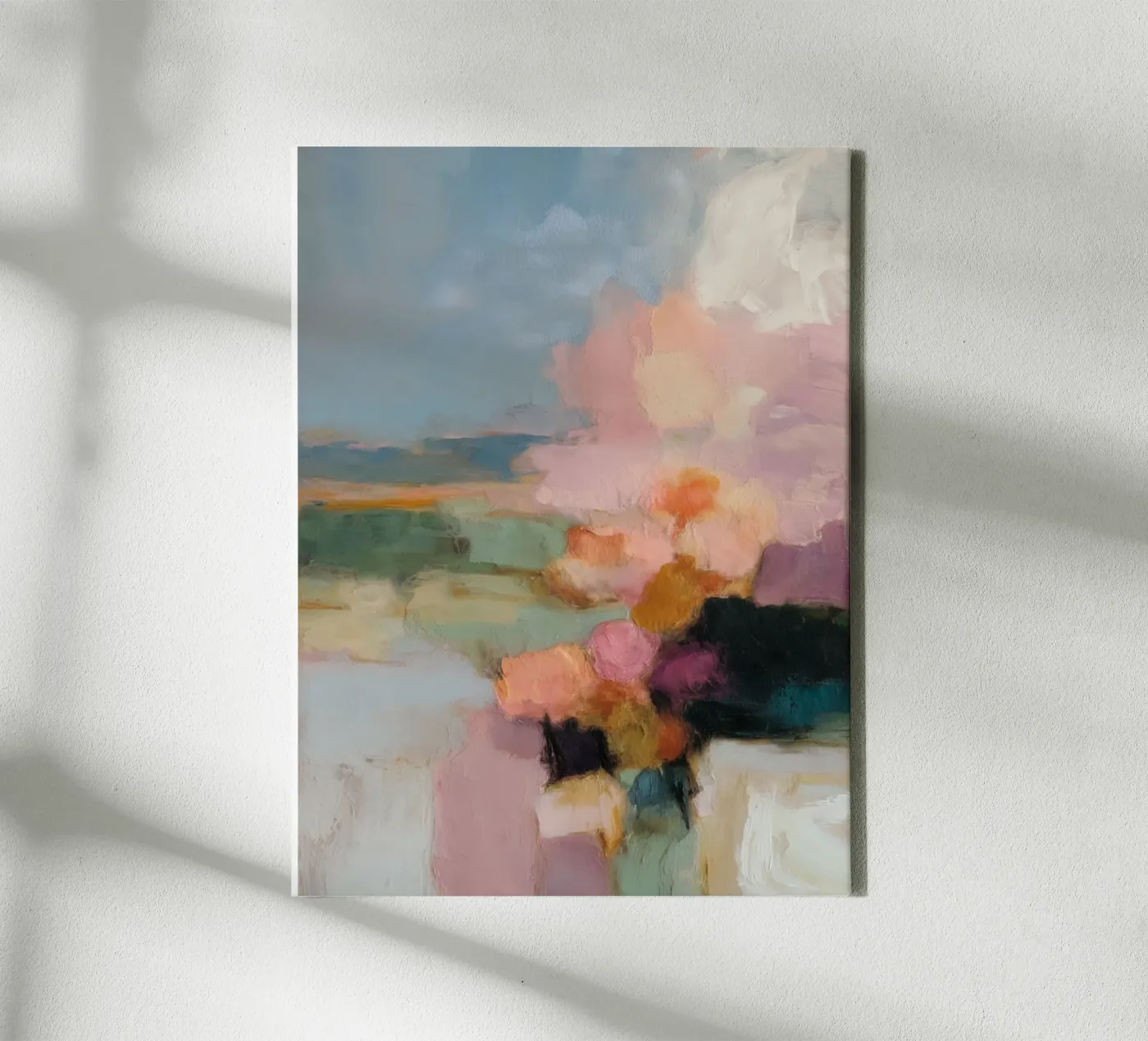 Blokvelden Harmonie canvas van Carina Pop & Pastell