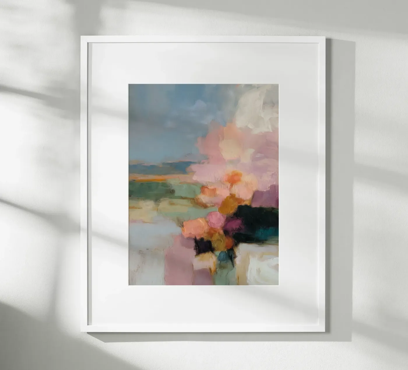 Block fields Harmony Poster von Carina Pop & Pastell