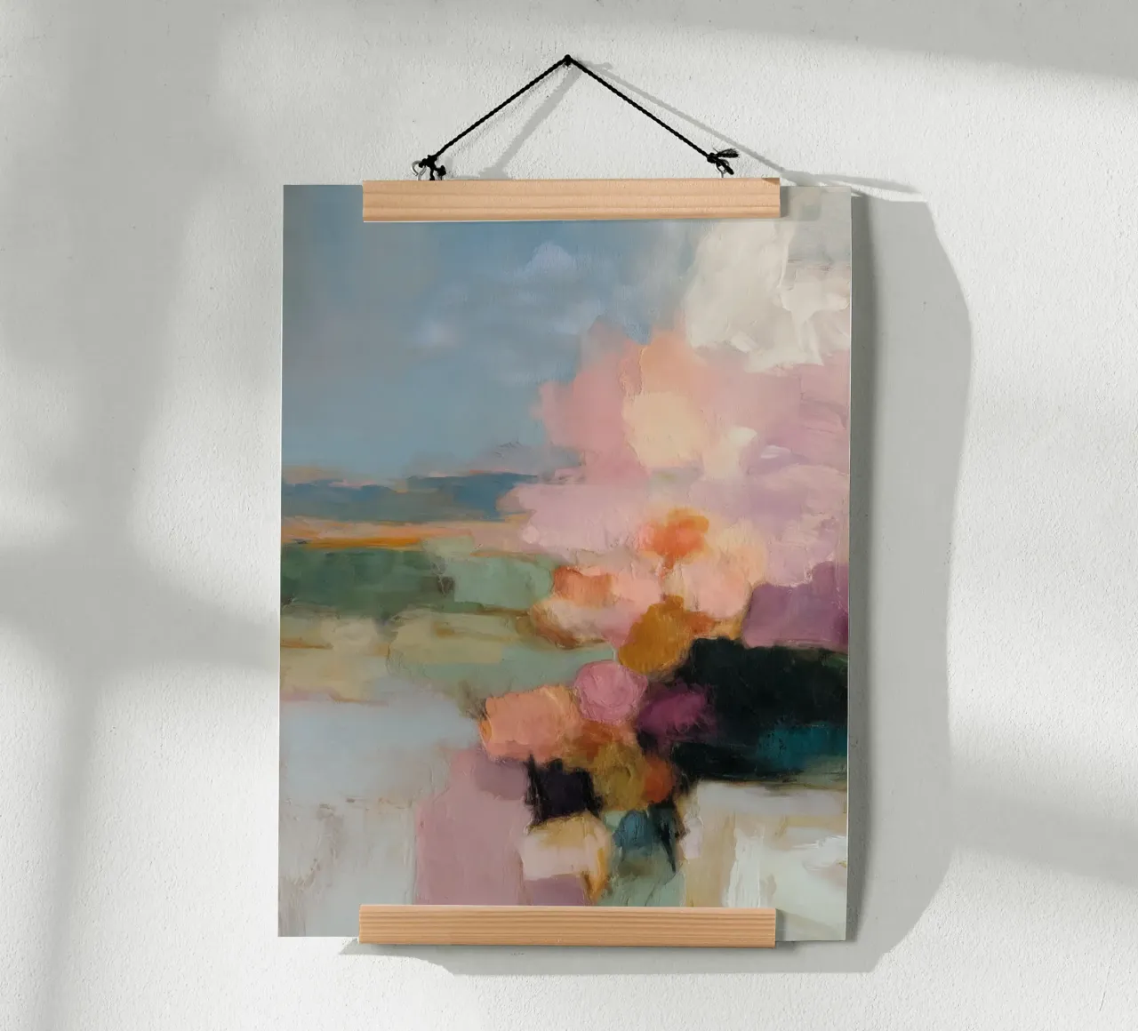 Block fields Harmony poster by Carina Pop & Pastell