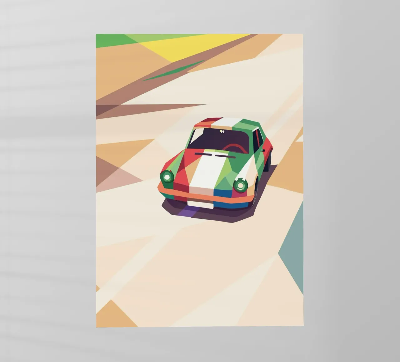 Auto da corsa colorata pellicola backlit da POLYGON SPECIAL