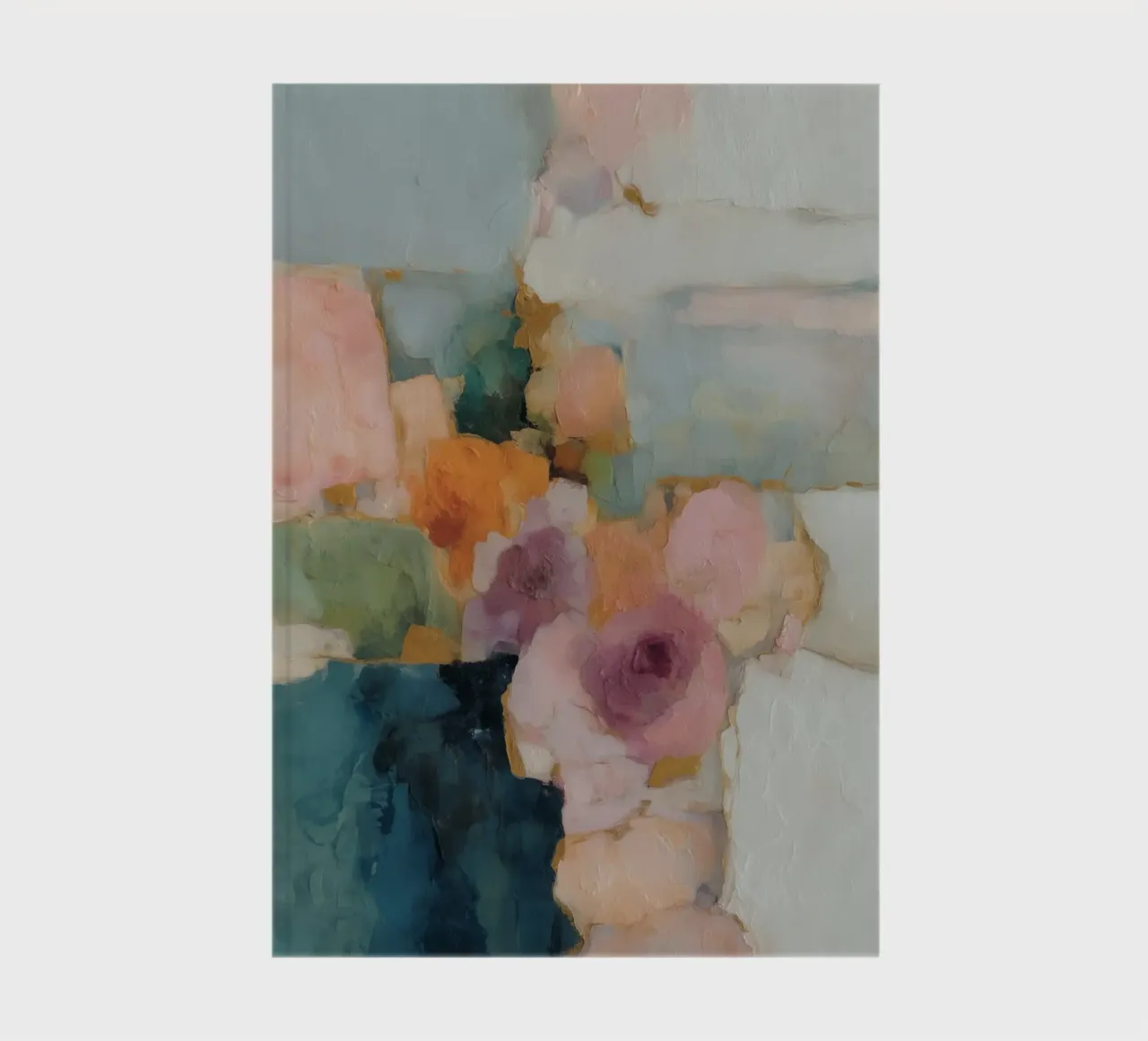 Trendy abstract fields notebook by Carina Pop & Pastell