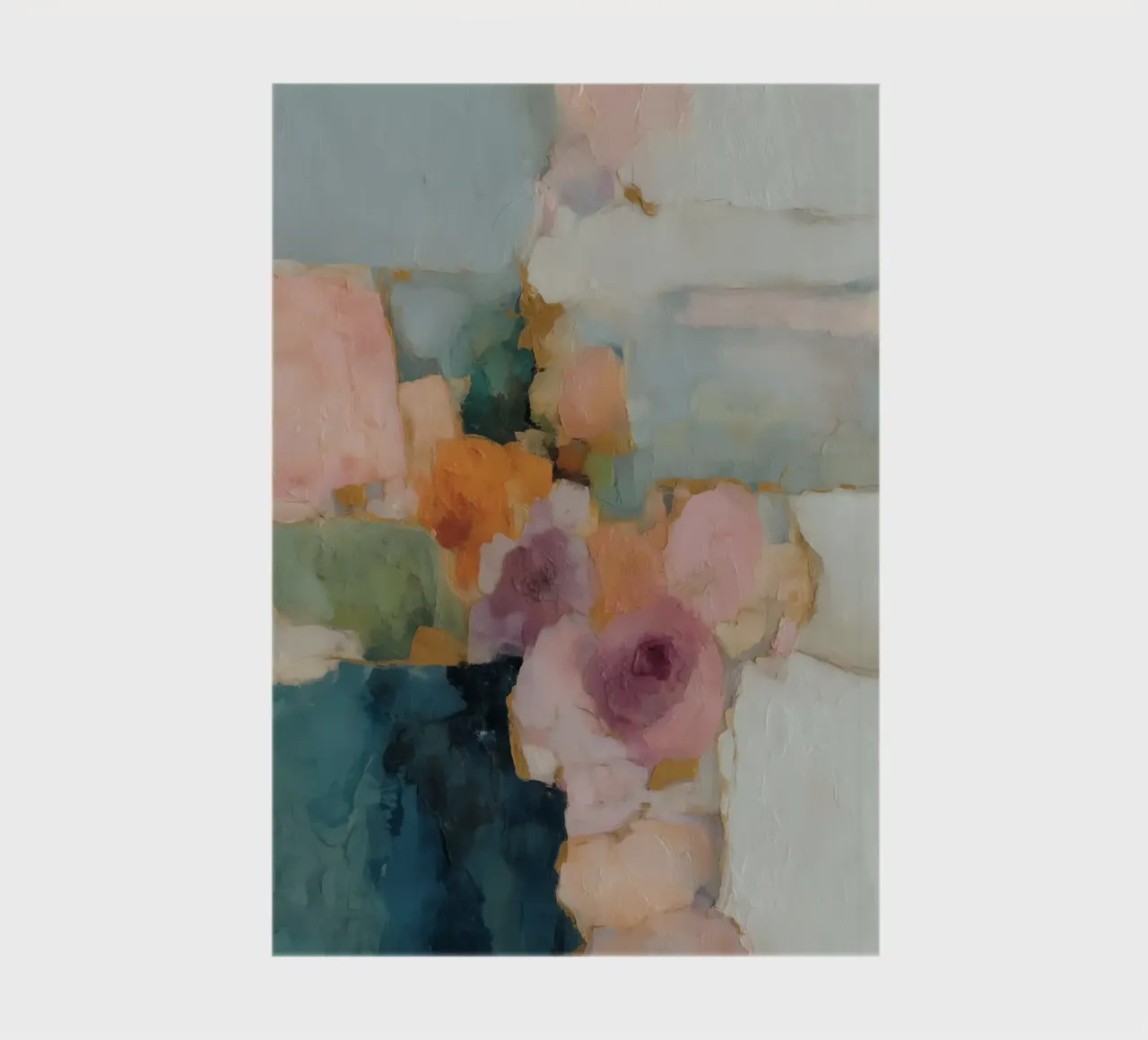 Trendy abstract fields notebook by Carina Pop & Pastell