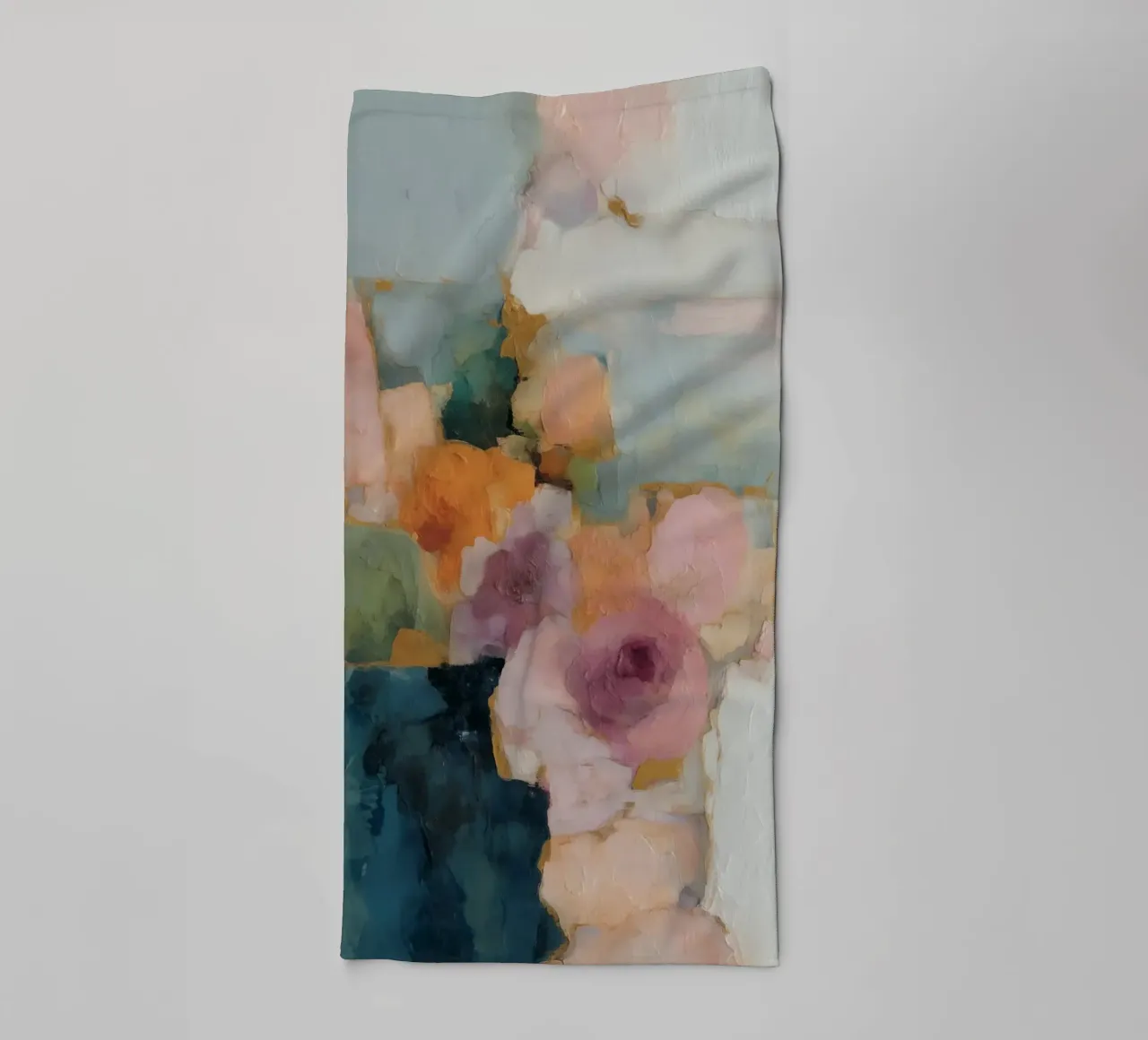 Trendy abstract fields towel by Carina Pop & Pastell
