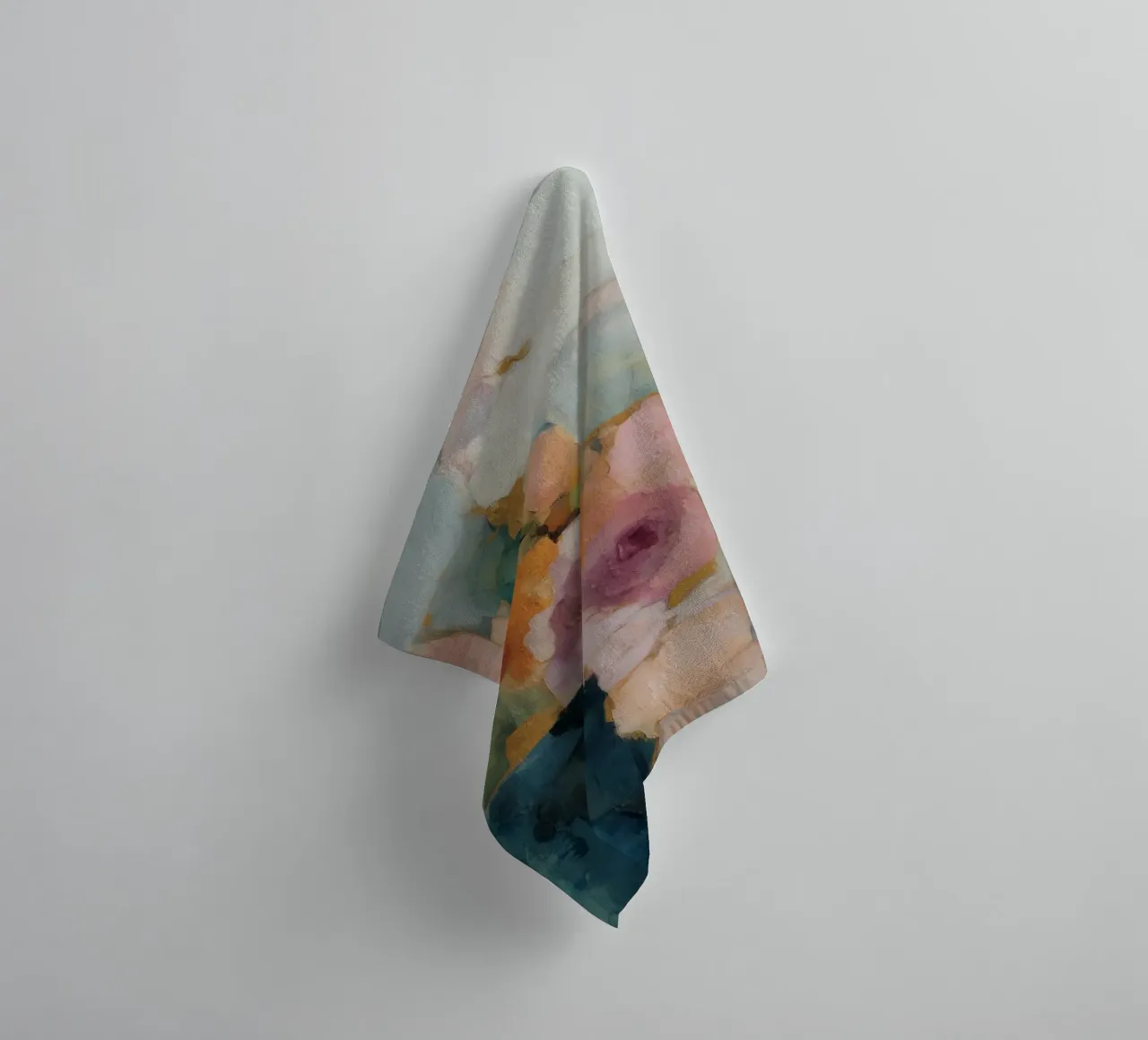 Trendy abstract fields towel by Carina Pop & Pastell