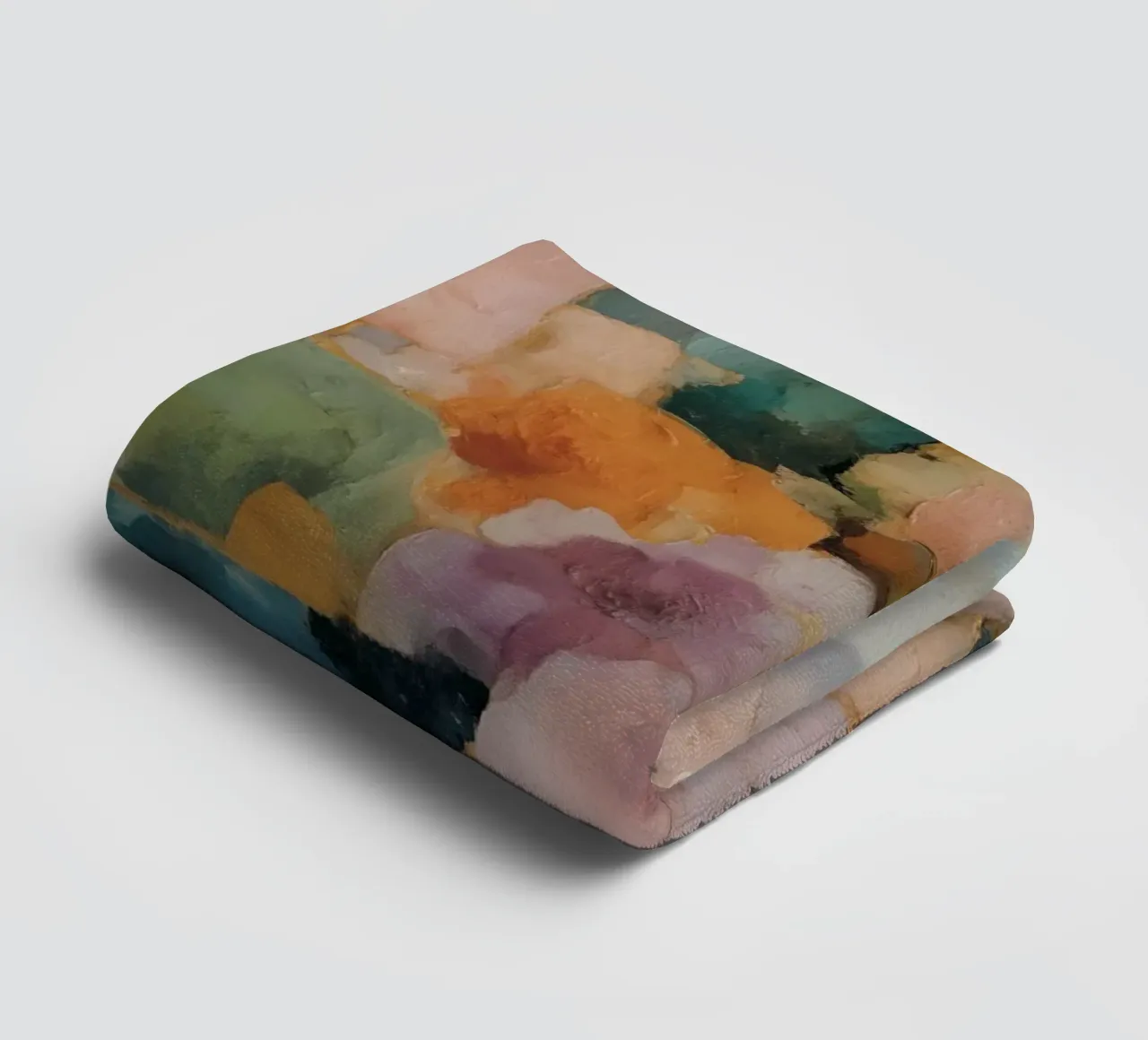 Trendy abstract fields towel by Carina Pop & Pastell
