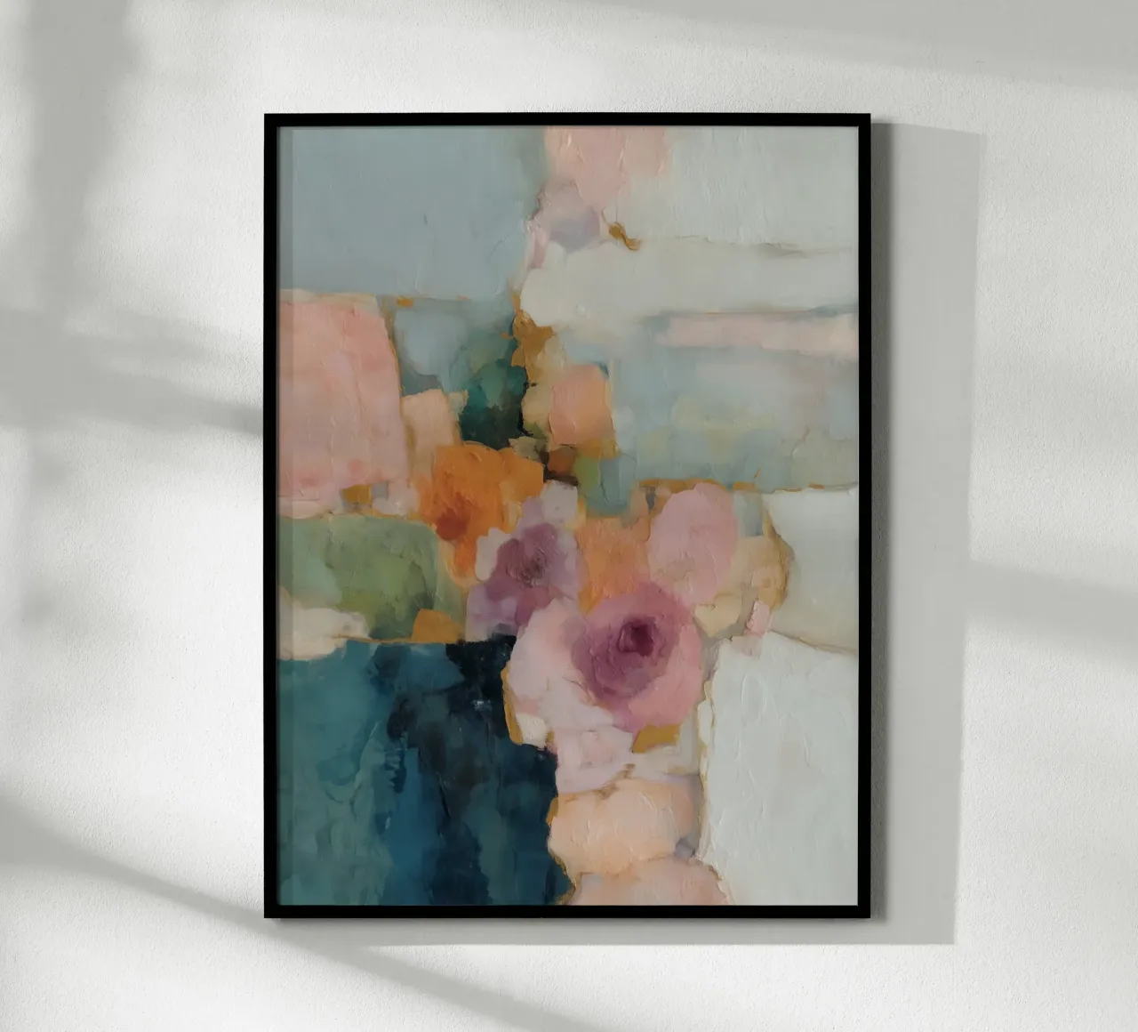Trendy abstracte velden poster van Carina Pop & Pastell