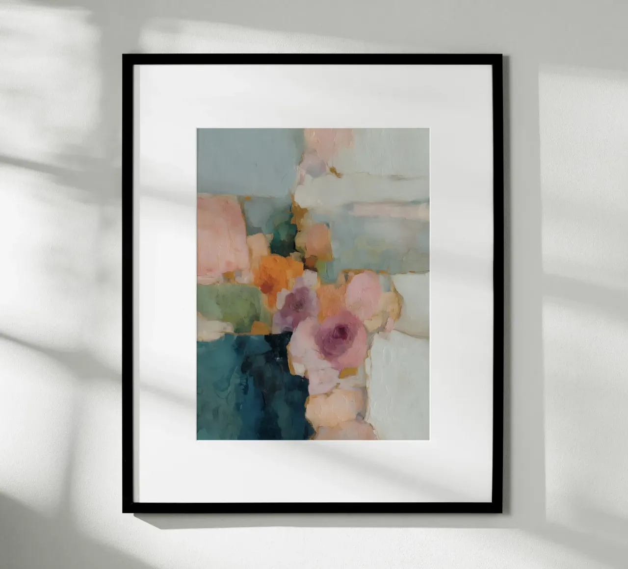 Trendy abstracte velden poster van Carina Pop & Pastell