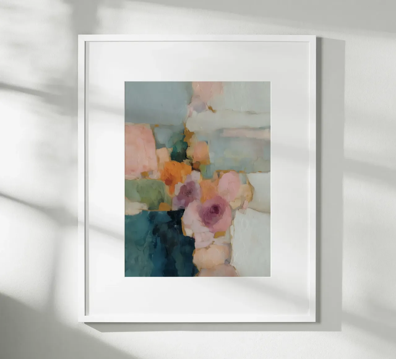 Trendy abstracte velden poster van Carina Pop & Pastell
