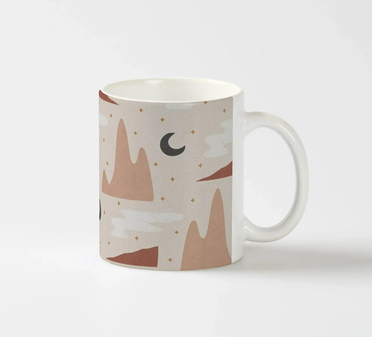 Paesaggio e Luna tazza in ceramica da Orara Studio