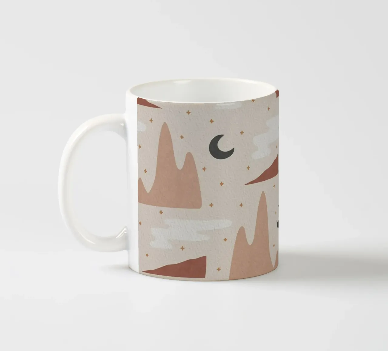 Paesaggio e Luna tazza in ceramica da Orara Studio