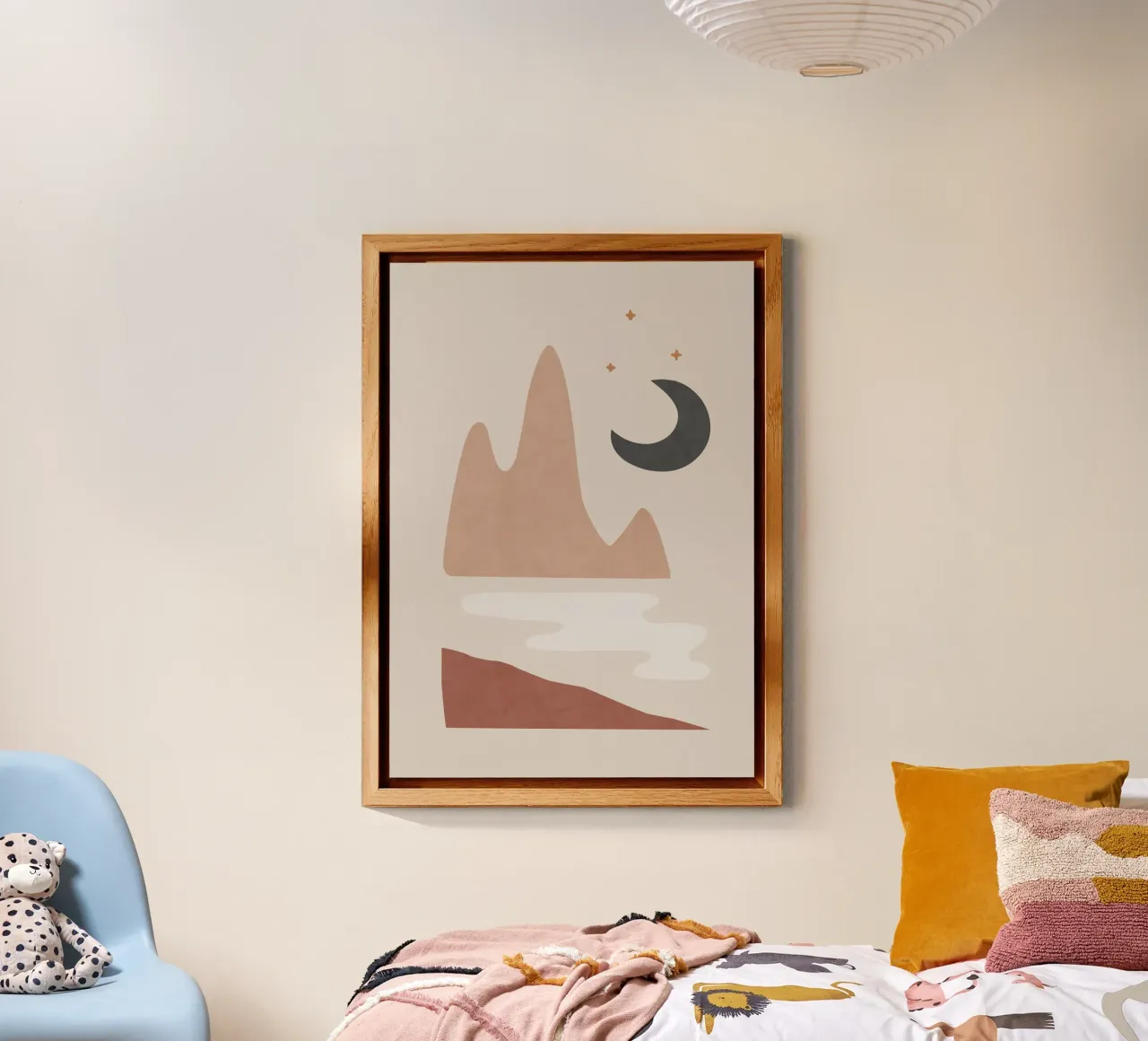 Paesaggio e Luna alluminio dibond da Orara Studio