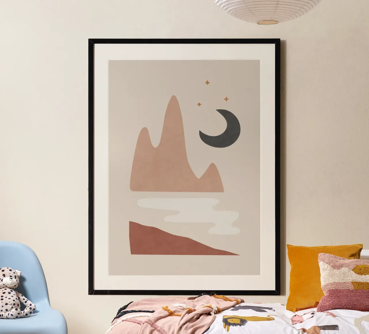 Paesaggio e Luna carta hahnemühle da Orara Studio