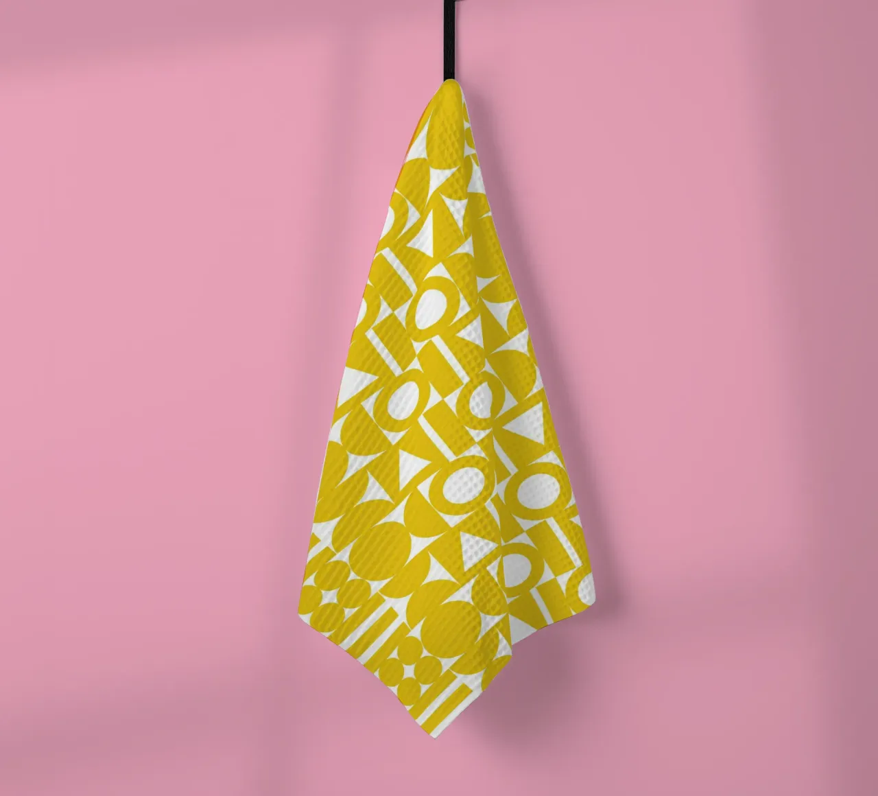 Forme géométrique jaune torchon de Studio Fun Boy