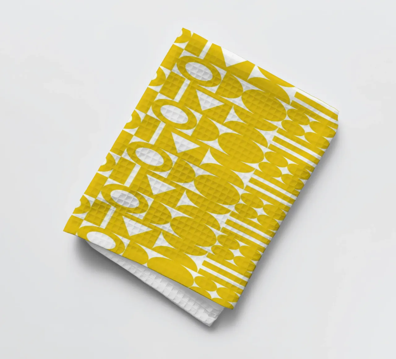 Forme géométrique jaune torchon de Studio Fun Boy