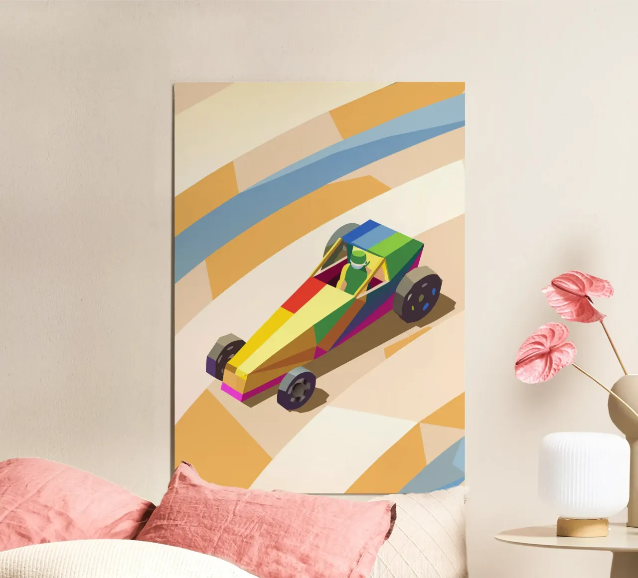 Macchina colorata Soapbox alluminio dibond da POLYGON SPECIAL