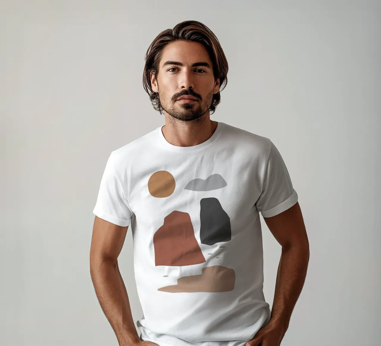 Paesaggio e sole t-shirt da Orara Studio
