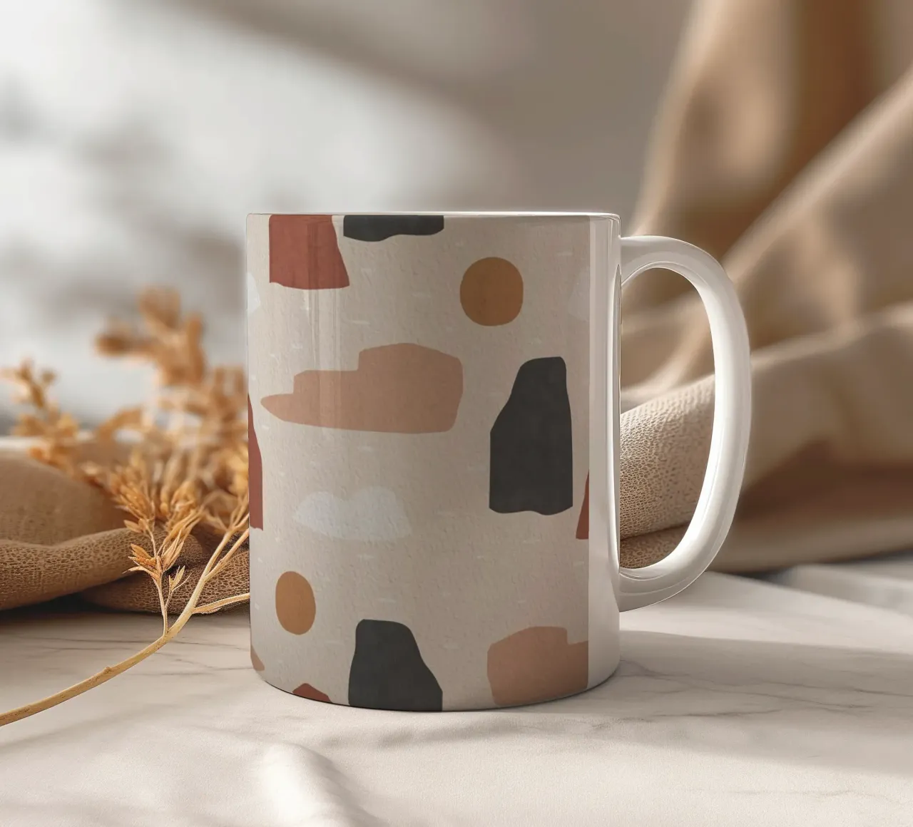 Paesaggio e sole tazza in ceramica da Orara Studio