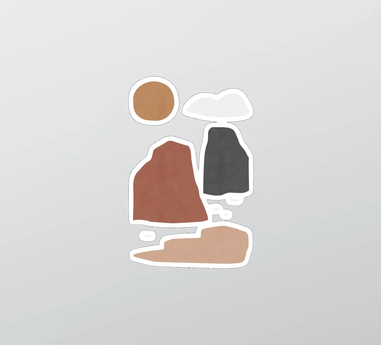 Landschaft & Sonne Sticker von Orara Studio