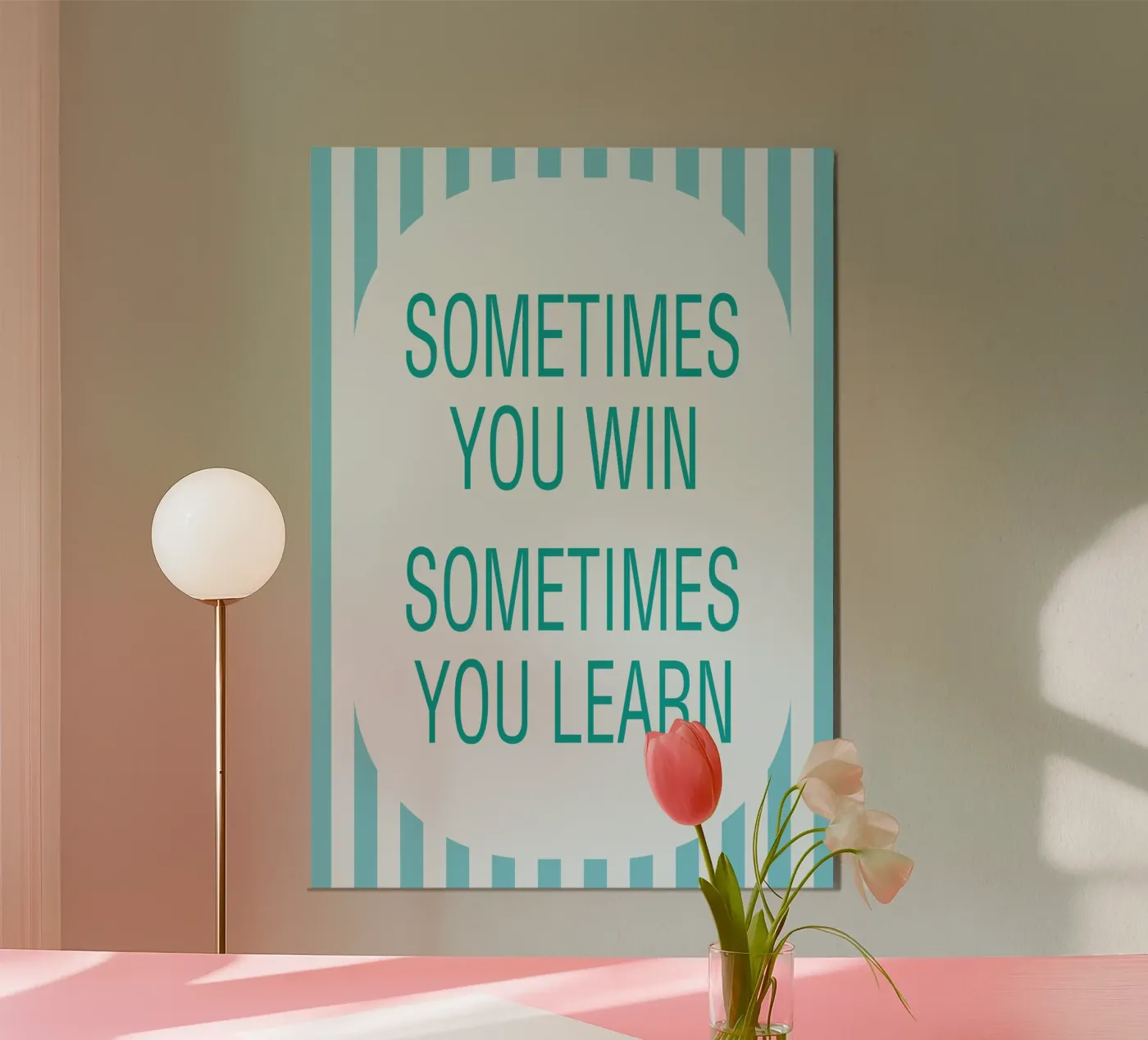 sometimes you learn poster by Ramanda