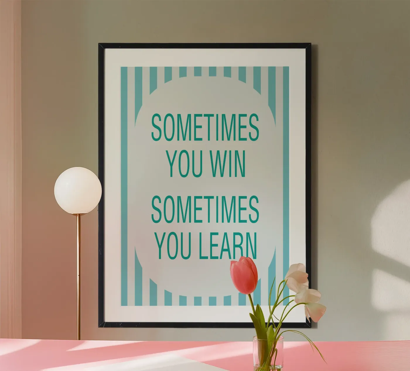 sometimes you learn poster by Ramanda
