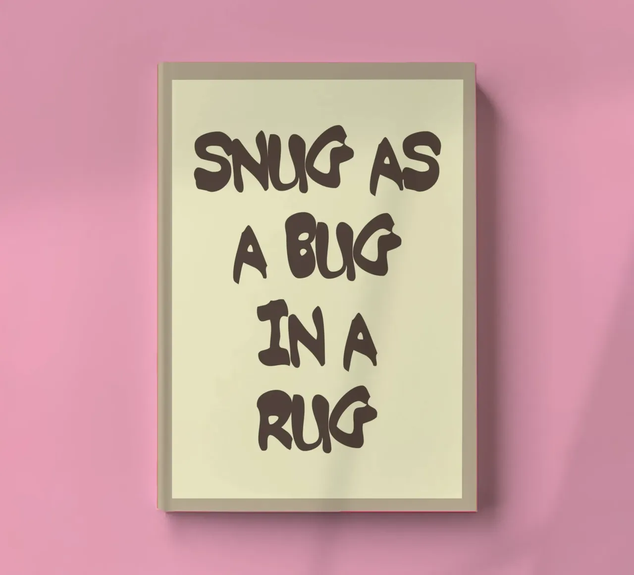 snug as a bug in a rug notebook by Ramanda